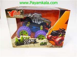 ماشین بازی فلزی چرخ درشت ببر (Y1141) نقره ای