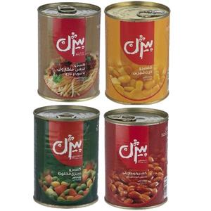 کنسرو ترکیبی بیژن وزن ۳۸۰ گرم بسته ی ۴ عددی