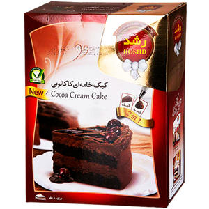 پودر کیک خامه ای کاکائویی رشد مقدار 500 گرم Roshd Cocoa Cream Cake Powder 500gr