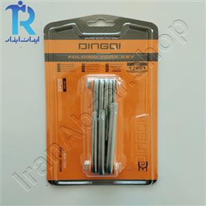 آچار ستاره تاشو (چاقویی) 8 عددی دینکی DINGQI 17001
