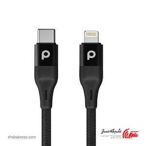 کابل USB-C به لایتنینگ پرودو Porodo PD-CLBRPD22-BK 