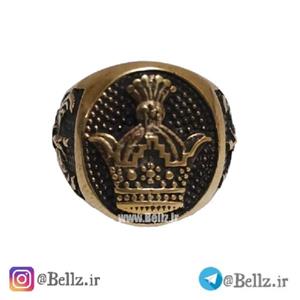 انگشتر تاج برنزی ( طلا روسی )