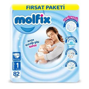 مولفیکس ترکیه سایز یک بسته 80عددی molfix 