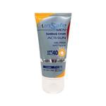 کرم ضد آفتاب مرطوب کننده آقایان SPF 40 سان سیف بی رنگ اورجینال