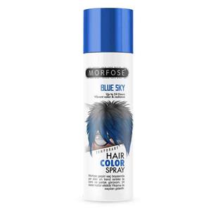 اسپری رنگ مو موقت مورفوس رنگ آبی مدل blue sky حجم 150 میلی لیتر