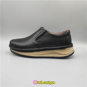کفش طبی مردانه چرم تبریز مدل کاپیتال