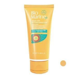کرم ضد آفتاب مرطوب کننده فاقد چربی SPF 50 بایومارین بژ لایت اورجینال
