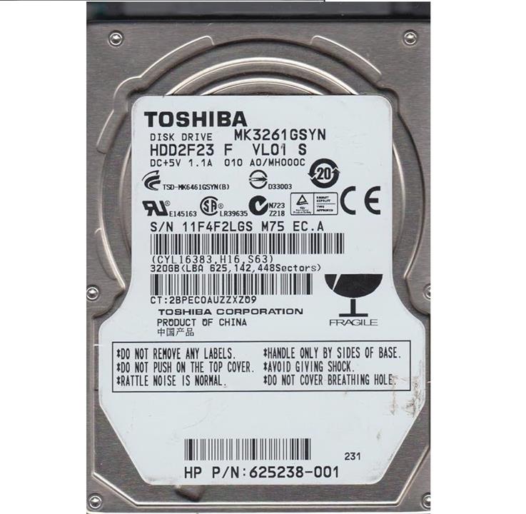 Laptop 320GB Sata 5400 RPM Hard Disk