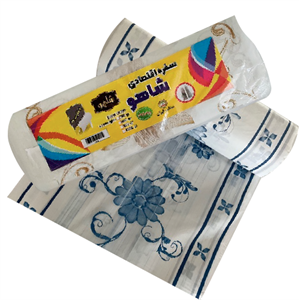 سفره یک بار مصرف شاهو مدل اقتصادی طرح دار آبی ۱ کیلویی