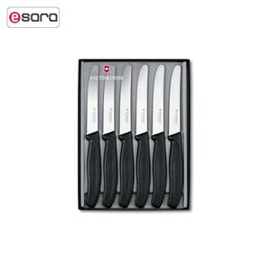 ست 6 تکه چاقوی غذا خوری ویکتورینوکس مدل  5.113.6 Victorinox 5.113.6 6 Pieces Table Knife Set