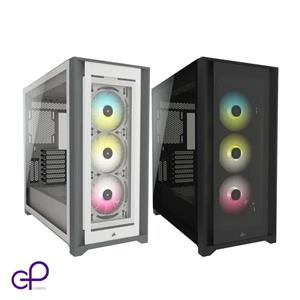 Corsair iCue 5000X RGB Mid-Tower Case - QL Edition - True White