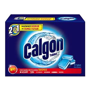 قرص جرم گیر ماشین لباسشویی 15 تایی کلگون مدل Calgon 2 in 1