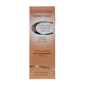 کرم پودر صورت SPF20 پرفکت فیس کاوردرم  Coverderm Perfect Face Spf20 Make Up Cream 30 ml