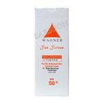 کرم ضد آفتاب رنگی SPF50  مناسب پوست های خشک و حساس واگنر Sunscreen Cream Tinted For Dry & Sensitive Skin SPF50  Wagner