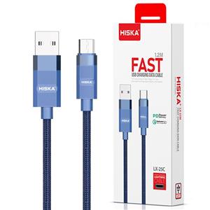 کابل شارژ تایپ سی هیسکا LX25