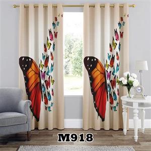 پرده چاپی طرح حیوانات کد Z918 مجموعه 2عددی