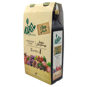 آبمیوه مخلوط میوه های ترش 100% طبیعی 750 میلی لیتر کاریز (2عددی)