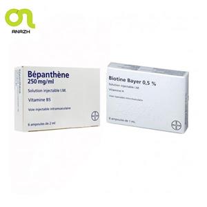 بیوتین بپانتین ضد ریزش مو برند بایر اصل ا Biotine bepanthene Bayer-اناژ