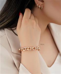 دستبند زنانه ژوپینگ زنجیری طرح طلا کد RS-1648