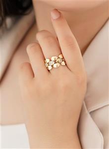 انگشتر زنانه YSX فری سایز طرح طلا کد RS-1460