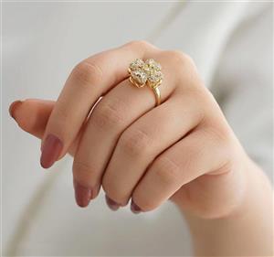 انگشتر زنانه استیل اسپینری (چرخان) فری سایز