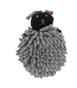 لیف حمام عروسکی طرح گربه طوسی Grey Cat Bath Fiber