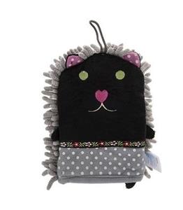 لیف حمام دستکشی گربه طوسی Grey Cat Bath Fiber