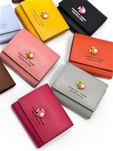 کیف پول زنانه پشت زیپدار سایز متوسط طرح ماهی