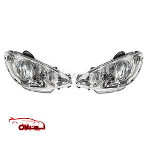 چراغ جلو فابریک پژو 206 موتوردار جمع ساز -راست، چپ، جفت