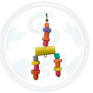 اسباب بازی آویز ۲ پایه مناسب طوطی سانان متوسط