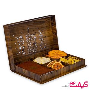 جعبه پذیرایی میوه خشک مدل خاطره