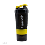 شیکر سه تکه تمرینی 500ml مدل Shaker Sport 