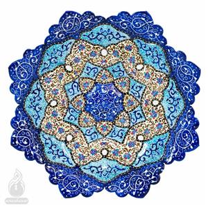 بشقاب میناکاری 16 سانتی متری نیل طرح 3 