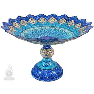 شیرینی خوری میناکاری نیل قطر 30 سانتی متر 2 