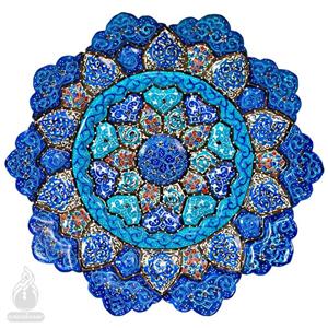 بشقاب میناکاری 20 سانتی متری کاظمی طرح 10 