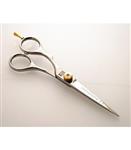 قیچی آرایشگری سنگوین چپ دست نقره ای Hairdressing Left Hand Scissors - 5.5 inch Silver Chrome