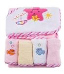 حوله کلاه دار و حوله دست طرح ستاره کارترز Carters Star towel