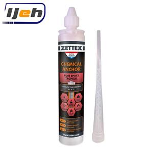 چسب کاشت میلگرد تروپیکال زتکس zettex chemical anchor pure epoxy tropical