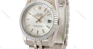 ساعت رولکس مردانه تمام سیلور ایندکس خطی Rolex-5239-G