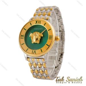 ساعت ورساچه La Medusa زنانه دورنگ طلایی صفحه سبز Versace-5256-G