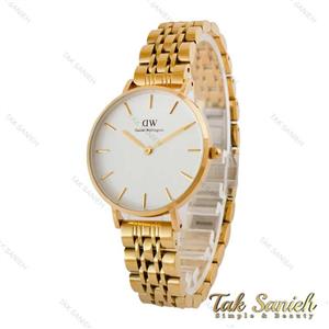 ساعت دنیل ولینگتون زنانه طلایی صفحه سفید متوسط DW-5288-L
