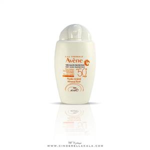 ضد افتاب مخصوص کودکان اون بی رنگ Avene Mineral Fluid SPF50 