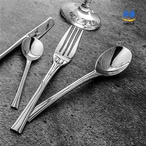 سرویس قاشق چنگال برند SG – مدل طرح SG – استیل براق