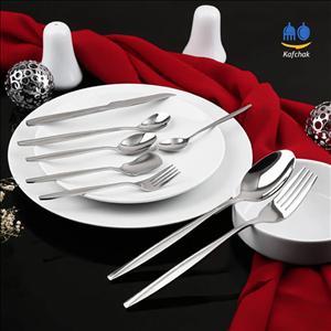 سرویس قاشق چنگال لوکا – مدل ماینز – استیل مات و براق