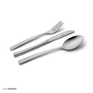 سرویس 116 پارچه قاشق چنگال ناب استیل مدل فلورانس ساده Nab Steel Felorance Pieces Cutlery Set 