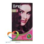 کیت رنگ موی لایف شماره 4.99 شرابی تیره Hair Color Life Kit Dark Violet