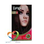 کیت رنگ موی لایف شماره 3.65 قهوه ای شکلاتی تیره Hair Color Life Kit Dark Mocha Brown