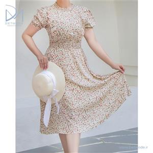 پیراهن زنانه حریر  گل دار کد 230