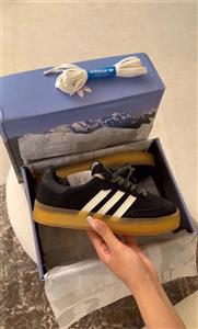 کتونی آدیداس سامبا مردانه و زنانه مشکی زیره کرم