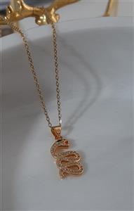 گردنبند مار با زنجیر کد H05۸